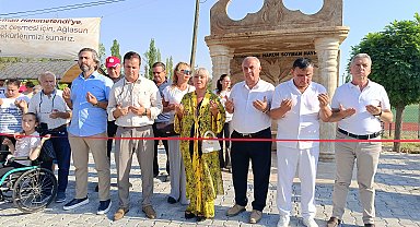 Safiye Soyman, vefat eden oğlu adına çeşme yaptırdı