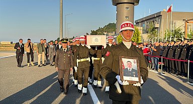 Şehit Uzman Çavuş Obi'nin cenazesi memleketi Ordu'ya getirildi