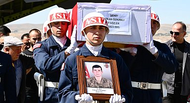Şehitler Özkanlı ve Yaman, Kapadokya Havalimanından memleketlerine uğurlandı