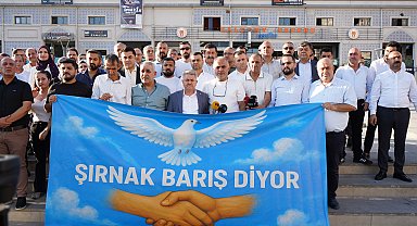 Sivil toplum kuruluşlarından 'Şırnak barış istiyor' açıklaması