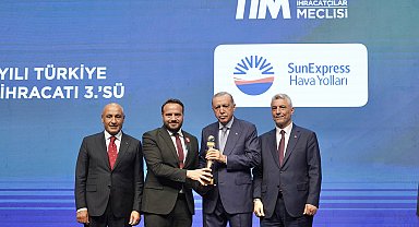 SunExpress hizmet ihracatında Türkiye'nin ilk üç şirketinden biri oldu