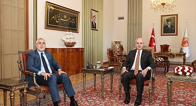 TBMM Başkanı Kurtulmuş, Bakan Işıkhan'ı kabul etti