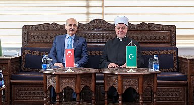 TBMM Başkanı Kurtulmuş, Bosna Hersek İslam Birliği Başkanı Kavazoviç ile bir araya geldi