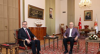 TBMM Başkanı Kurtulmuş, İletişim Başkanı Duran'ı kabul etti