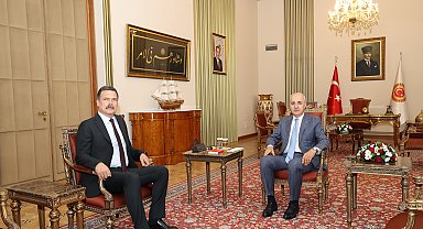 TBMM Başkanı Kurtulmuş, TİP Genel Başkanı Baş'ı kabul etti