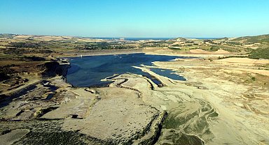 Tekirdağ'daki Naip Barajı'nda su seviyesi, yüzde 1'in altına düştü