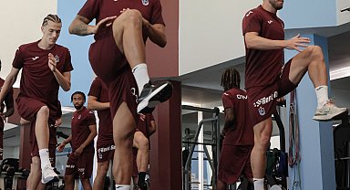 Trabzonspor'da sabah antrenmanı tamamlandı