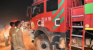 Uşak'ta orman yangını; bir çiftlik tahliye edildi