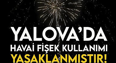 Yalova'da havai fişek kullanımı yasaklandı