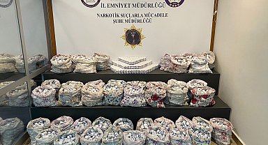 Yastık kılıflarında 265 bin sentetik hap ele geçirildi