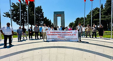 Yüksekovalı şehit yakınları ve gaziler Çanakkale'yi ziyaret etti