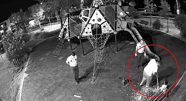 Zabıta gözetiminde yere attıkları çekirdek kabuklarını temizlediler