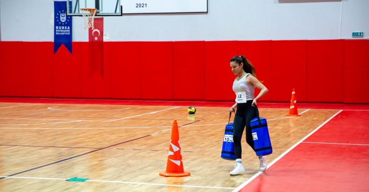 Zabıta olmak için parkurda ter döktüler