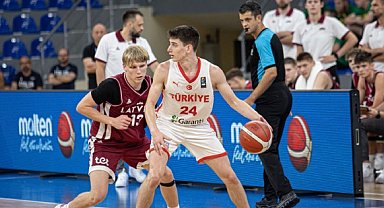 16 Yaş Altı Erkek Basketbol Milli Takımı, Letonya'ya yenildi