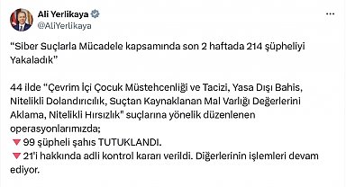 44 ilde siber suç operasyonu: 99 tutuklama