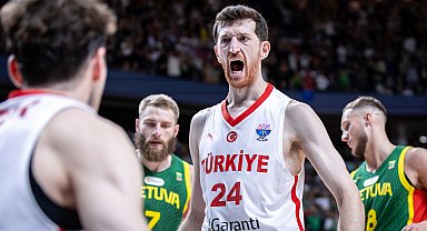 A Milli Erkek Basketbol Takımı hazırlık maçında Litvanya'yı mağlup etti