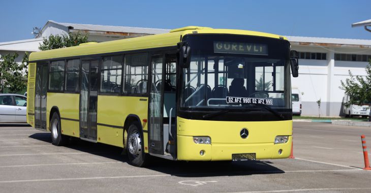 Adıyaman Belediyesi'ne hibe edilen otobüs yola çıktı