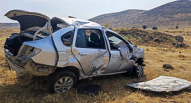 Ankara'da şarampole devrilen otomobilin sürücüsü öldü
