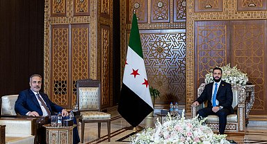 Bakan Fidan, Şam'da Suriye Cumhurbaşkanı Şara ile görüştü