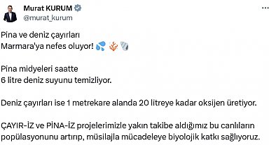 Bakan Kurum: Müsilajla mücadeleye biyolojik katkı sağlıyoruz
