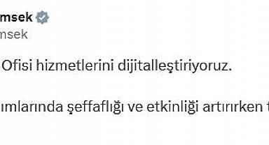 Bakan Şimşek: DMO hizmetlerini dijitalleştiriyoruz
