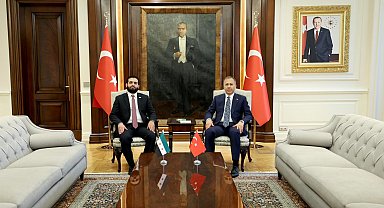 Bakan Yerlikaya, Suriyeli mevkidaşı Hattab ile görüştü