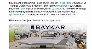 BAYKAR, Anadolu'daki ilk üretim üssünü Samsun'a kuruyor