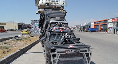 Bilim kurgu filmlerindeki gibi modifiyeli araç