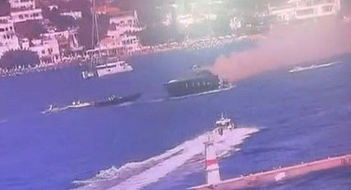 Bodrum'da motoryatta yangın