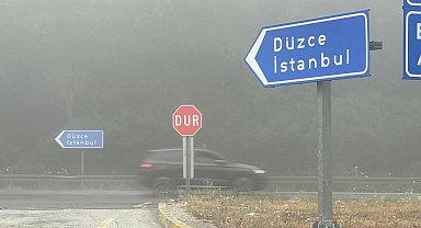 Bolu Dağı'nda sis etkili oldu