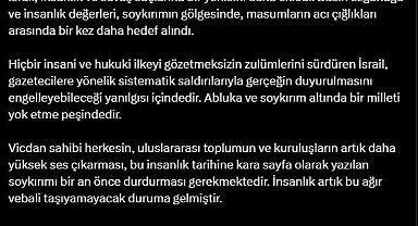 Burhanettin Duran: İsrail, gerçeğin duyurulmasını engelleyebileceği yanılgısı içindedir
