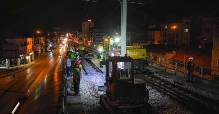Büyükşehir’den raylarda konforlu ulaşım mesaisi