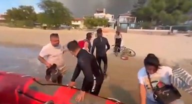 Çanakkale'deki orman yangınlarında mahsur kalan 348 vatandaş kurtarıldı