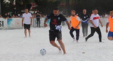 Çankırı Tuz Festivali'nde 'tuz' zeminde futbol turnuvası düzenlendi