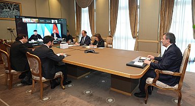 Cevdet Yılmaz, çevrim içi gerçekleştirilen 'Gönüllüler Koalisyonu Liderler Zirvesi'ne katıldı