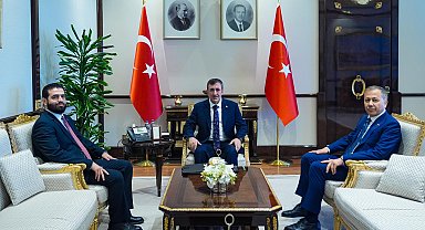 Cevdet Yılmaz, Suriye İçişleri Bakanı Hattab'ı kabul etti