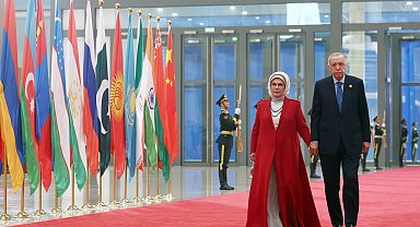 Cumhurbaşkanı Erdoğan, Çin Devlet Başkanı Şi'nin liderler onuruna verdiği yemeğe katıldı