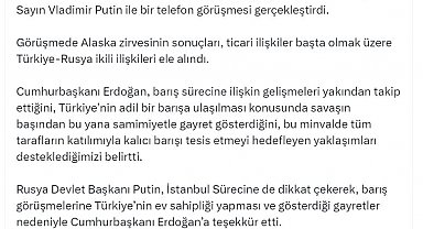 Cumhurbaşkanı Erdoğan, Putin ile görüştü