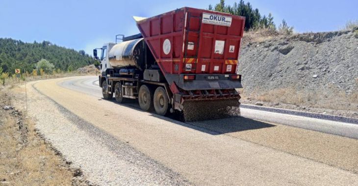Dağ ilçelerinin yollarına Büyükşehir imzası