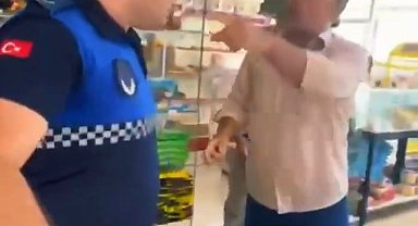 Daha önce de 'tarihi geçmiş' ürün satan marketçi, zabıtalara saldırdı; o anlar kamerada