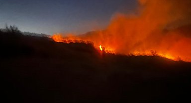 Diyarbakır'da çıkan örtü yangını, 3 saatte söndürüldü
