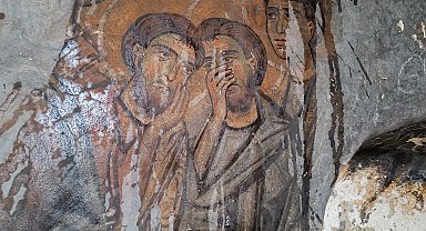 Duvarları tasvirli kayadan oyma kilise, turizme kazandırılmayı bekliyor