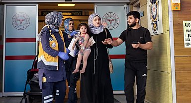 Evde bulduğu fare zehrini yiyen bebek, hastaneye kaldırıldı