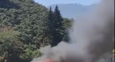 Giresun'da sosyal tesislerde yangın; restoran ile kafe yandı