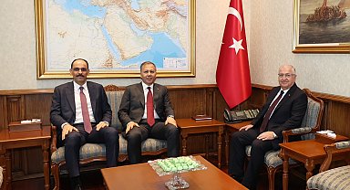 Güler, Yerlikaya ve Kalın bir araya geldi