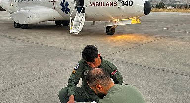 Hava Kuvvetleri ambulans uçağı ile Malatya'ya 'karaciğer grefti' ulaştırıldı