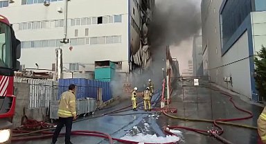 İstanbul- Arnavutköy'de fabrika yangını; birçok ilçeden itfaiye ekibi sevk edildi