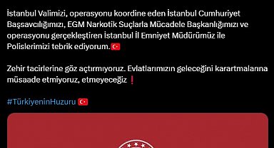 İstanbul - Bakan Yerlikaya, İstanbul'da 75 kilogram uyuşturucu madde yakalandığını duyurdu