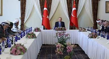 İstanbul - Cumhurbaşkanı Erdoğan, Dünya Müslüman Alimler Birliği heyetini kabul etti
