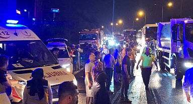 İstanbul - Eyüpsultan'da 16 aracın karıştığı zincirleme kaza: 6 yaralı